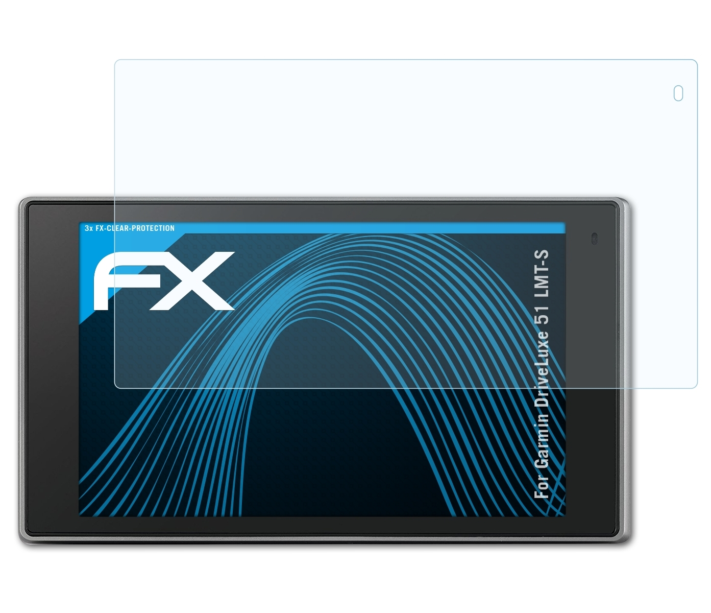 LMT-S) FX-Clear 3x Displayschutz(für DriveLuxe ATFOLIX Garmin 51