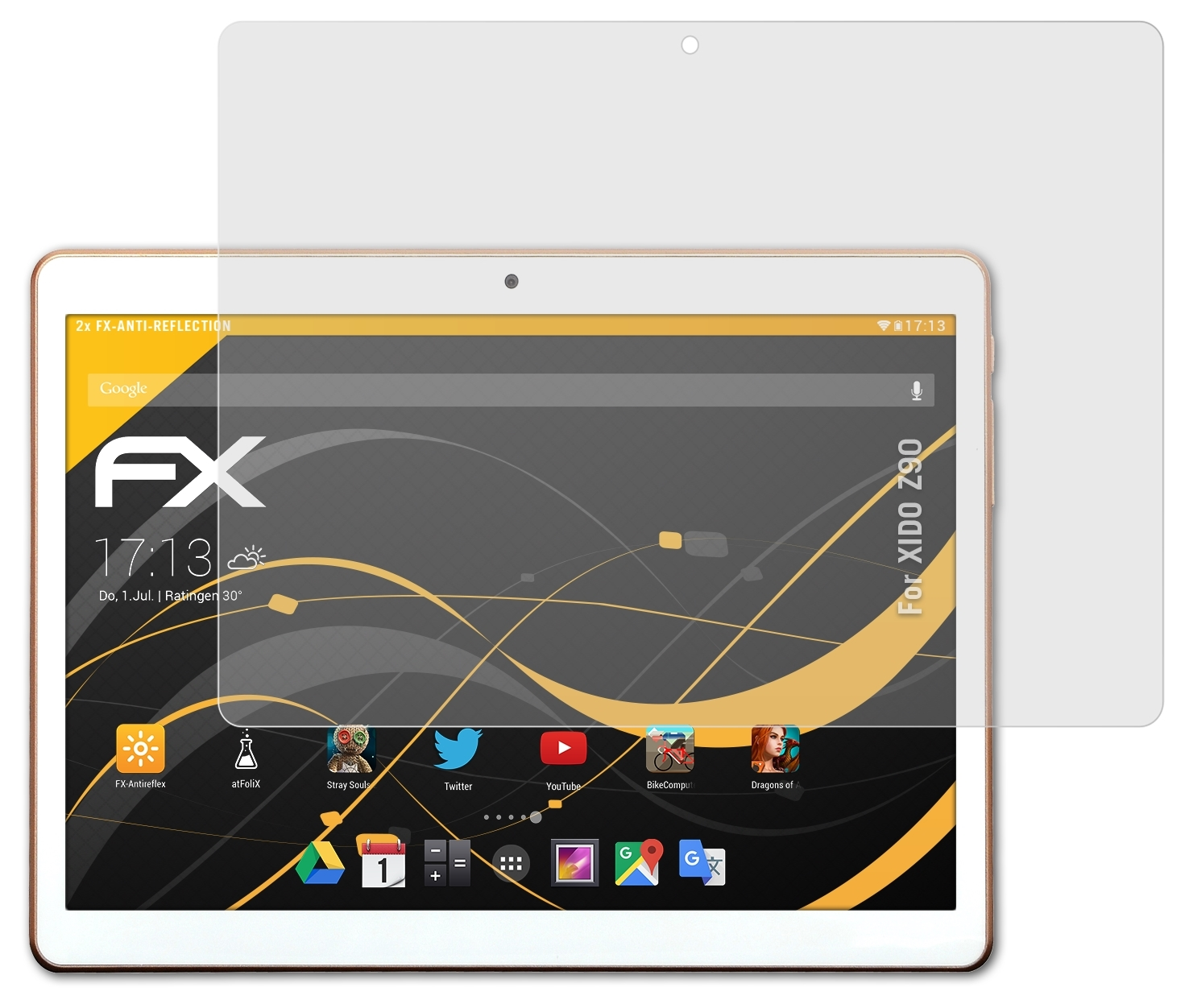 XIDO ATFOLIX 2x Displayschutz(für Z90) FX-Antireflex