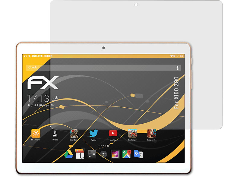 ATFOLIX 2x XIDO Displayschutz(für Z90) FX-Antireflex