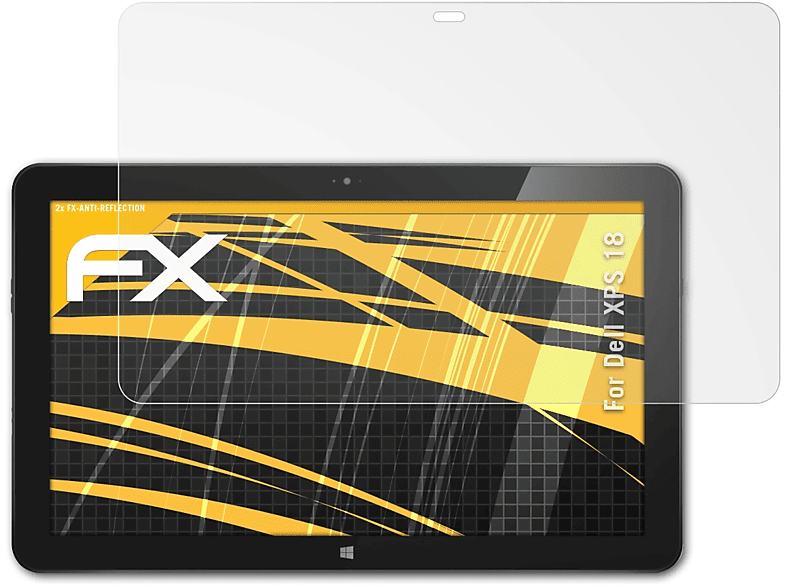 ATFOLIX 2x FX-Antireflex Displayschutz(für Dell XPS 18)