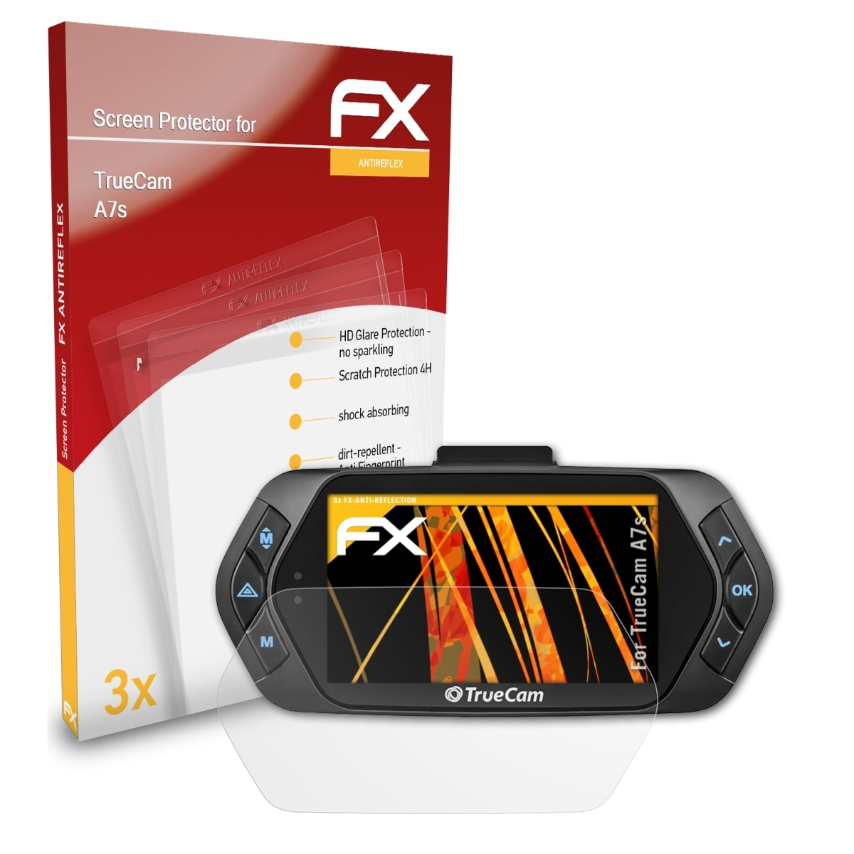 ATFOLIX 3x FX-Antireflex Displayschutz(für TrueCam A7s)