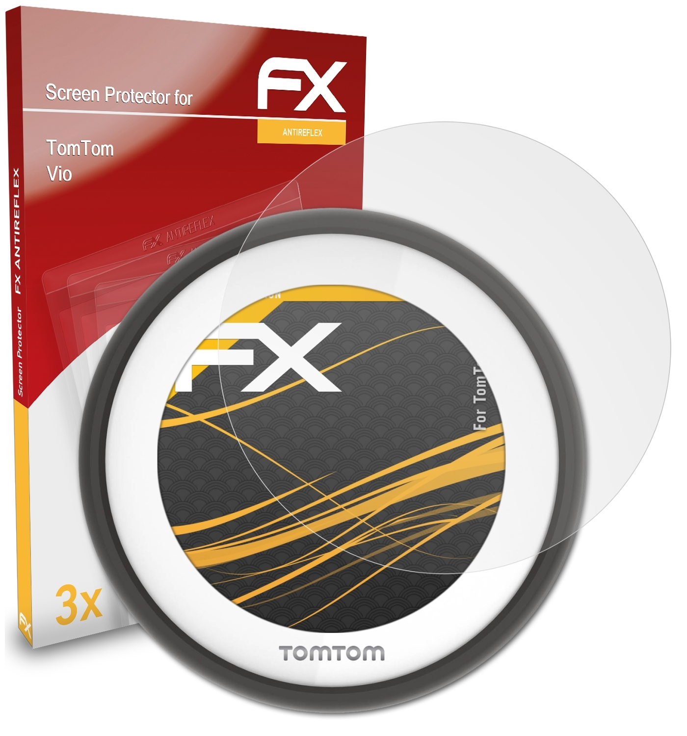 FX-Antireflex TomTom Vio) Displayschutz(für 3x ATFOLIX