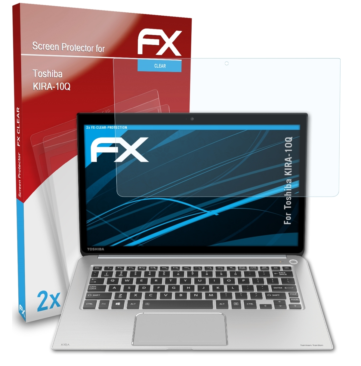 ATFOLIX 2x FX-Clear Displayschutz(für Toshiba KIRA-10Q)