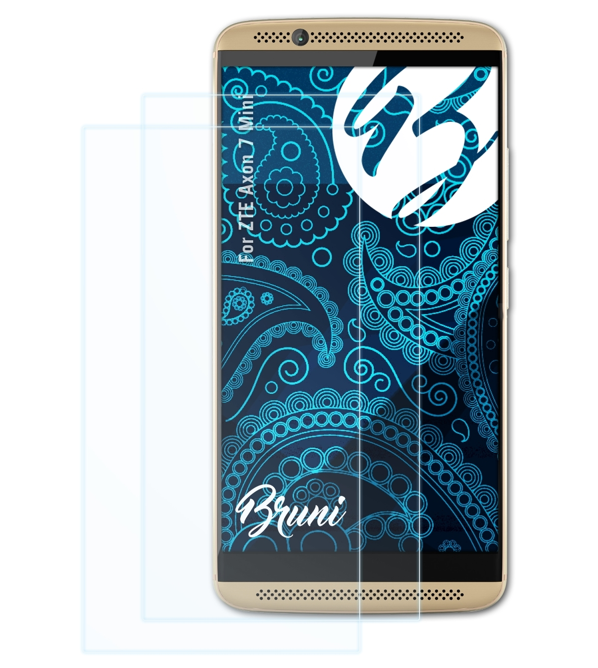 BRUNI 2x Basics-Clear 7 ZTE Schutzfolie(für Axon Mini)