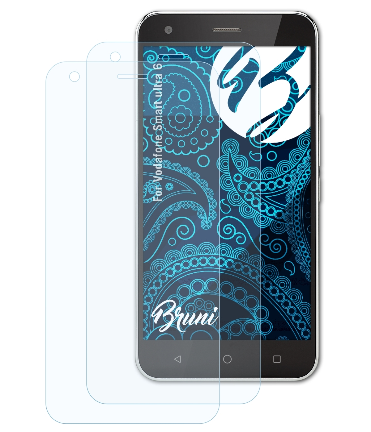 BRUNI Basics-Clear Schutzfolie(für Smart 2x 6) Vodafone ultra