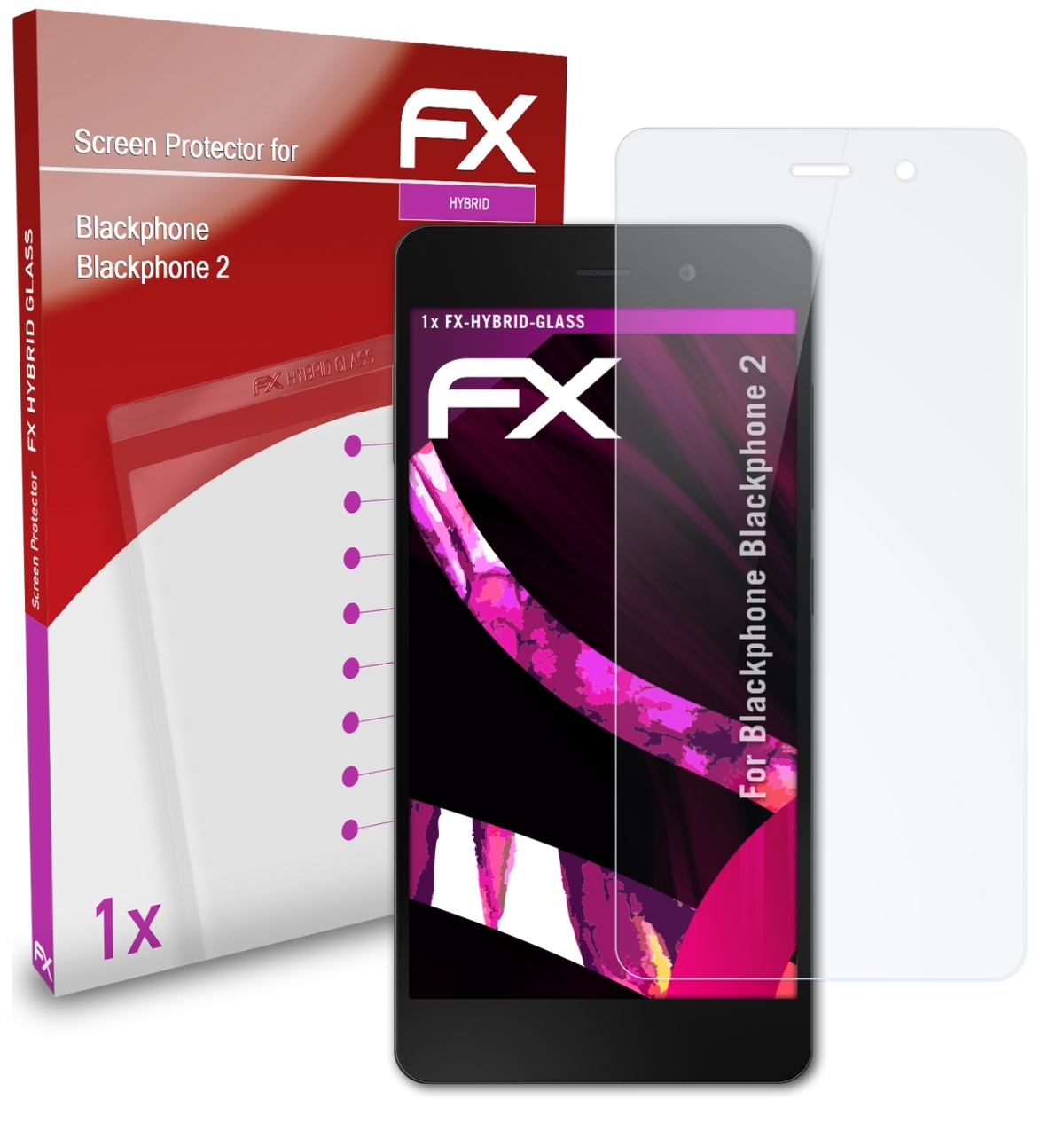 Schutzglas(für FX-Hybrid-Glass Blackphone Blackphone 2) ATFOLIX