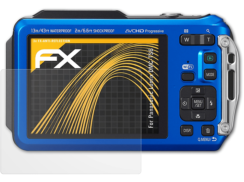 ATFOLIX 3x FX-Antireflex Displayschutz(für Panasonic Lumix DMC-TS6)