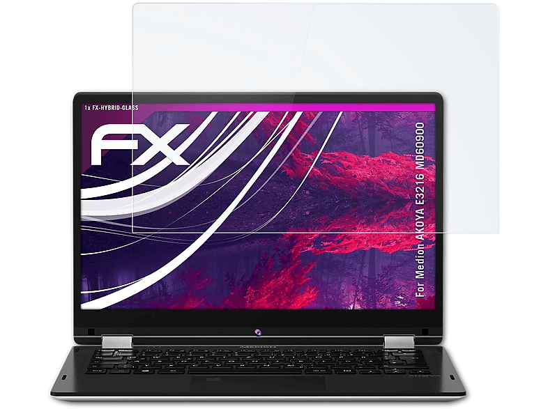 ATFOLIX FX-Hybrid-Glass Schutzglas(für Medion AKOYA E3216 (MD60900)) | Tabletschutzfolien