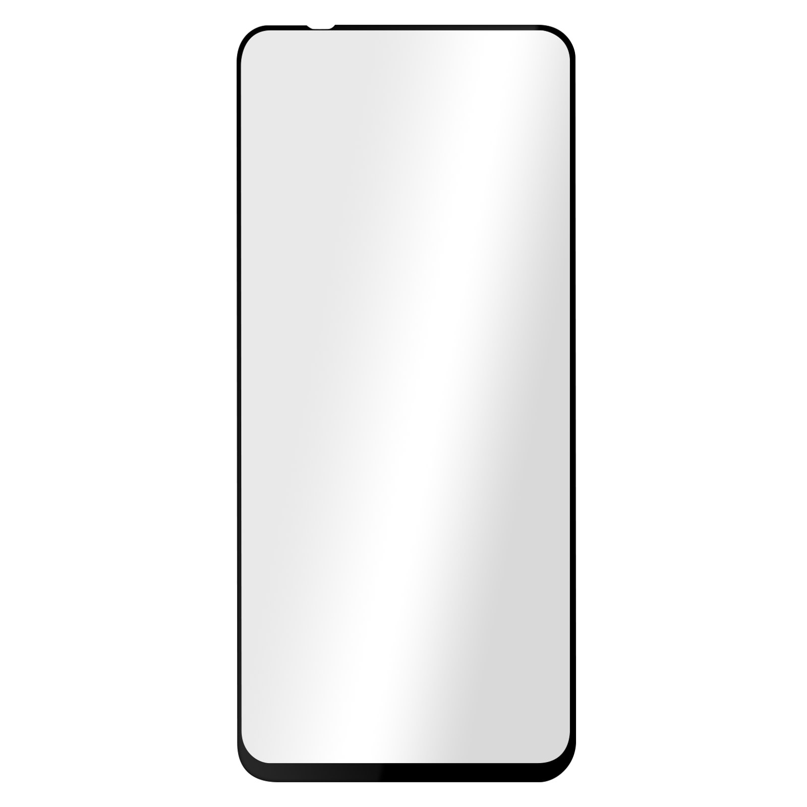 mit Glas Schutzfolie Schwarz Xiaomi Gehärtetes Pro) AKASHI Glas-Folien(für Härtegrad, 10 9H Redmi Note Rand