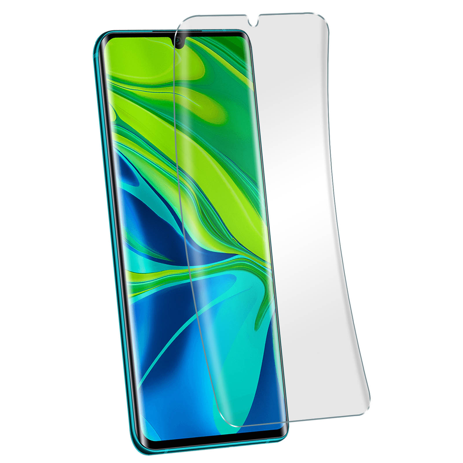 AVIZAR Flexibles Glas Beschichtung Schutzfolie Lite) ölabweisender Mi Xiaomi 10 Schutzfolien(für mit Note