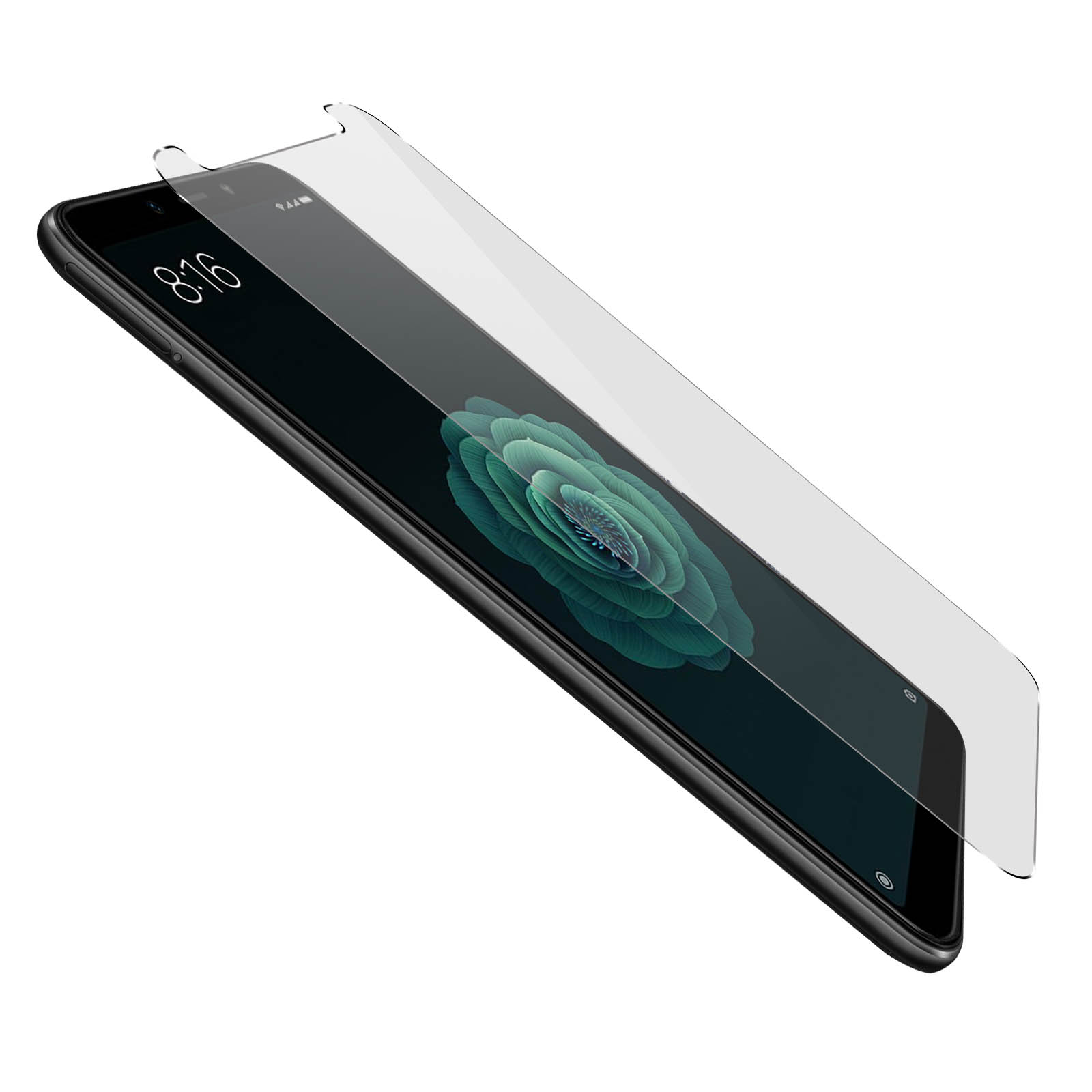 AVIZAR Gehärtetes Glas Schutzfolie mit Mi A2) 9H Härtegrad Glas-Folien(für Xiaomi Xiaomi