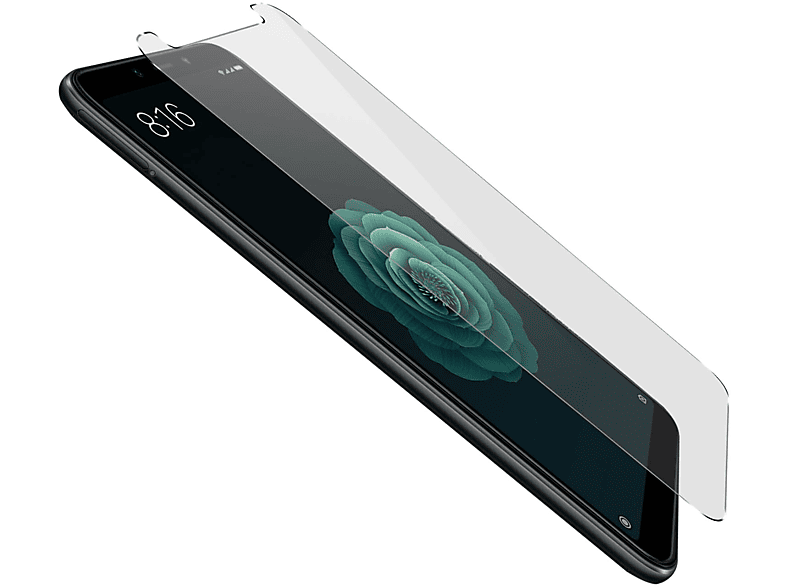 A2) Schutzfolie Xiaomi Gehärtetes 9H Xiaomi Mi mit Glas AVIZAR Härtegrad Glas-Folien(für