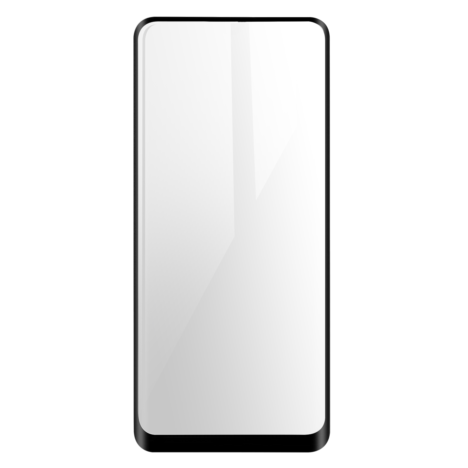 Beschichtung, mit Rand ölabweisender AVIZAR Gehärtetes Galaxy Schutzfolie Glas Samsung A72) Schwarz Glas-Folien(für