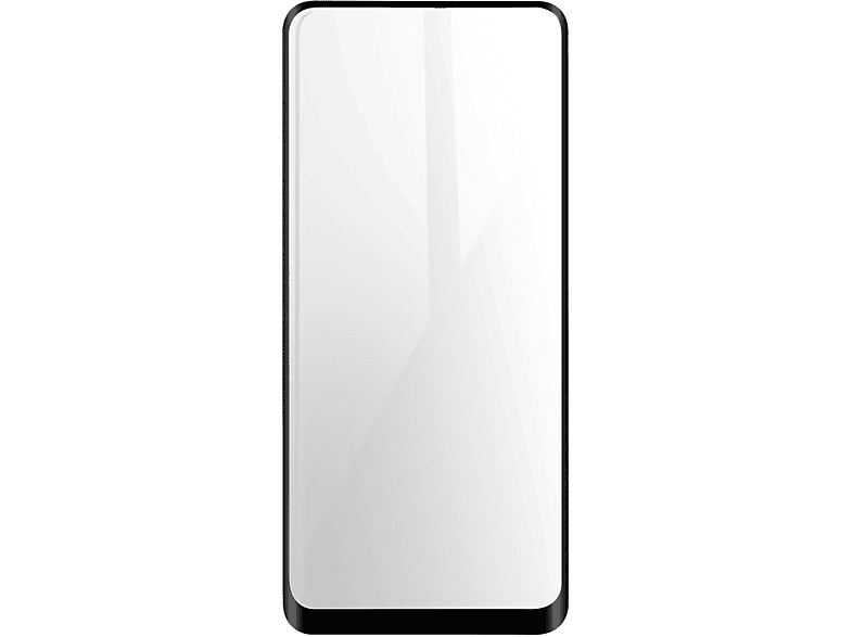 Samsung Schutzfolie A72) AVIZAR Gehärtetes Glas Beschichtung, Galaxy ölabweisender Glas-Folien(für Schwarz Rand mit