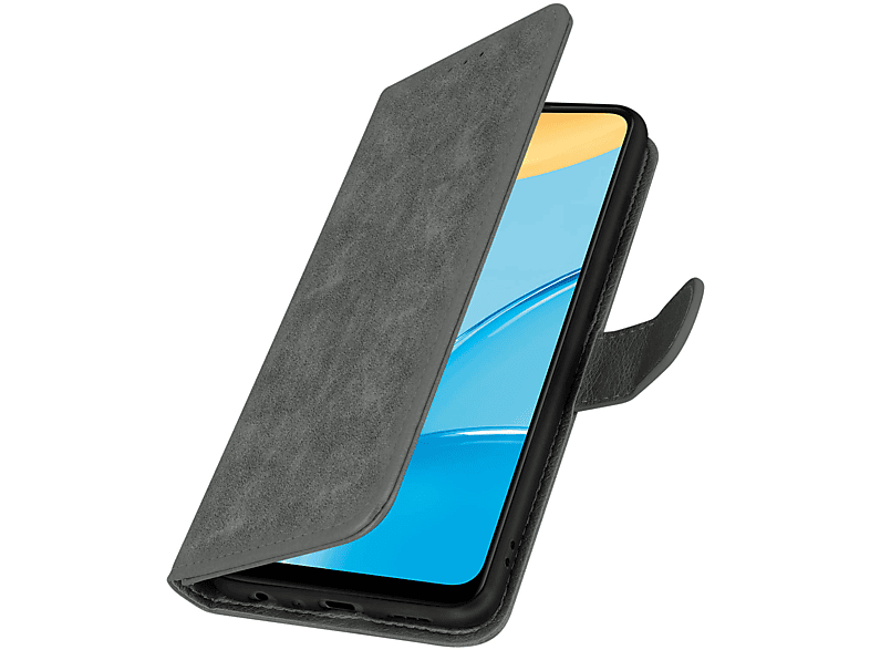 AVIZAR Chesterfield Series, Grau Oppo, A15, Oppo Bookcover