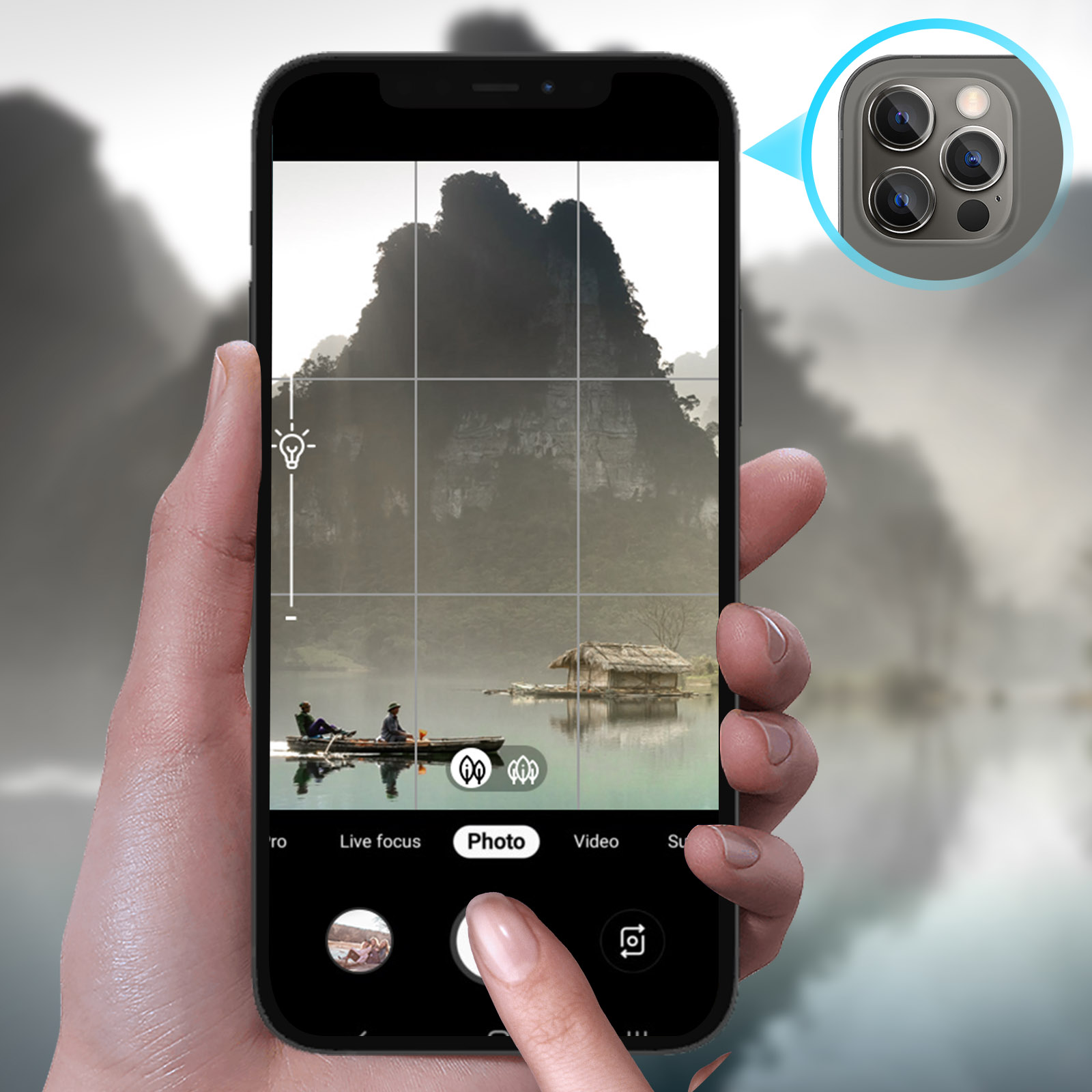 AVIZAR Kameraschutz Rückkamera Folien(für iPhone Apple Pro) 12