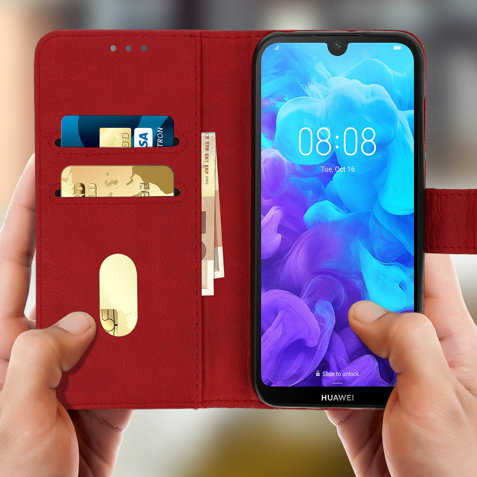 AVIZAR Chester Bookcover, Rot Series, Honor, Honor 8S