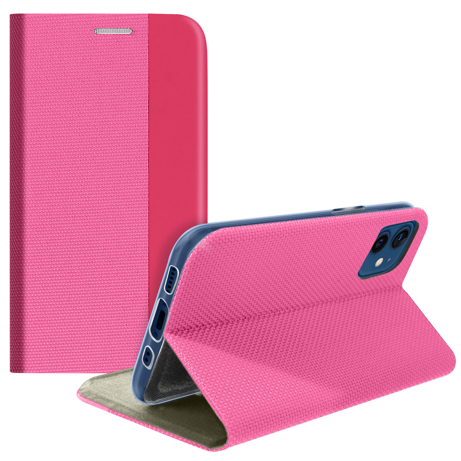AVIZAR Soft Touch Series, Bookcover, Mini, 12 Rosa Apple, iPhone