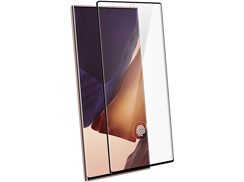 Galaxy 9H Gehärtetes AKASHI Schutzfolie Glas Härtegrad, mit Glas-Folien(für Rand Note Ultra) Schwarz Samsung 20