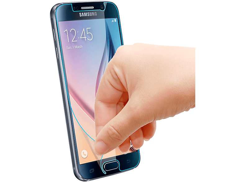 Schutzfolie Galaxy Kunstoff mit Beschichtung S6) ölabweisender Samsung Schutzfolien(für AVIZAR