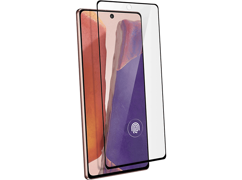 AKASHI Gehärtetes Glas Schutzfolie mit 9H Härtegrad, Rand Schwarz Glas-Folien(für Samsung Galaxy Note 20)