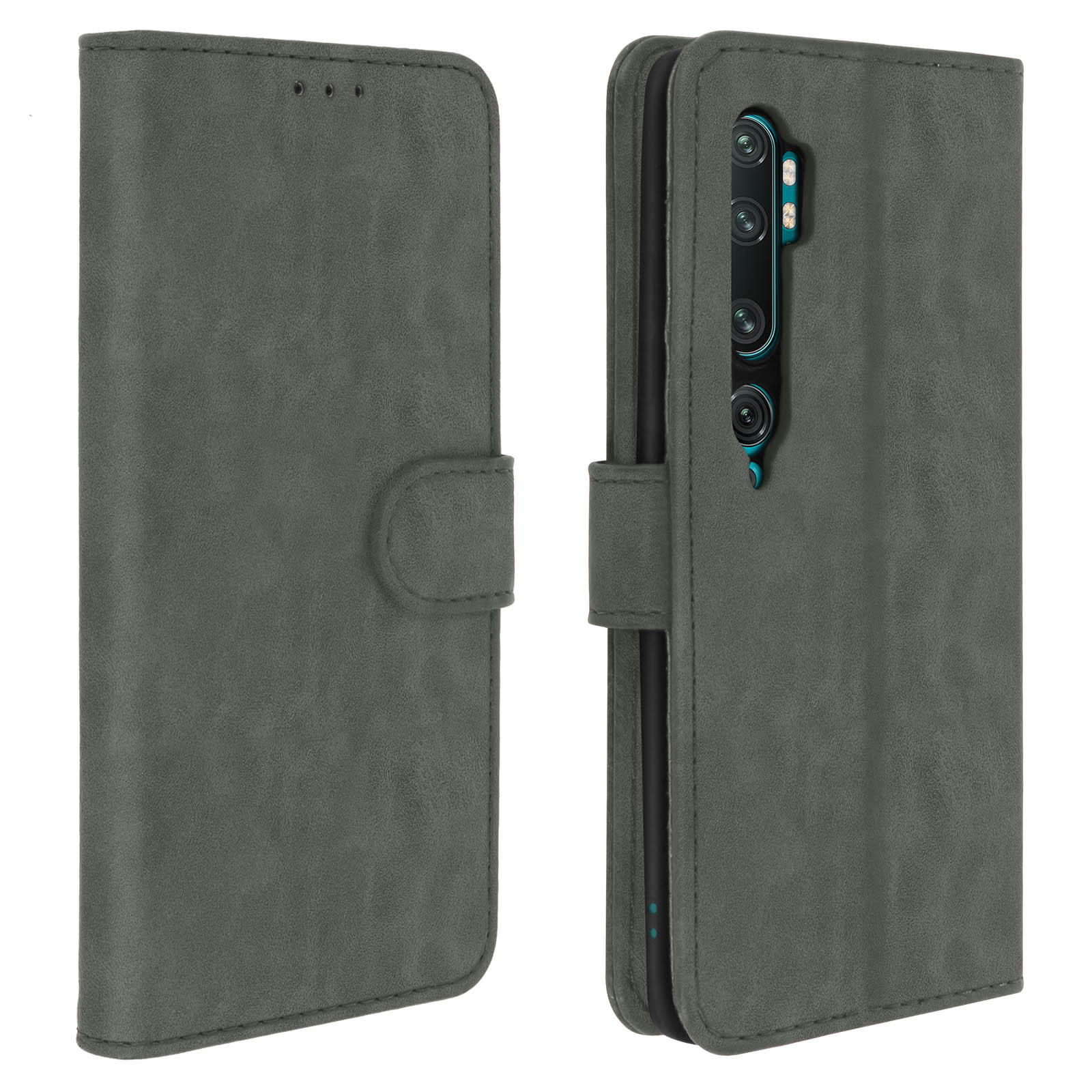 AVIZAR Chester Bookcover, Xiaomi, Note Series, Pro, Grau Mi 10