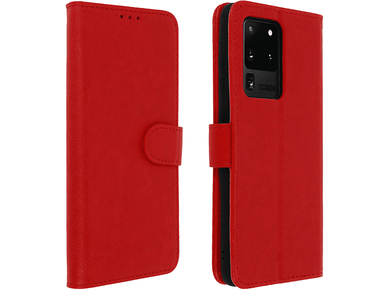 AVIZAR Samsung, Series, Galaxy Bookcover, Chester Ultra, S20 Rot