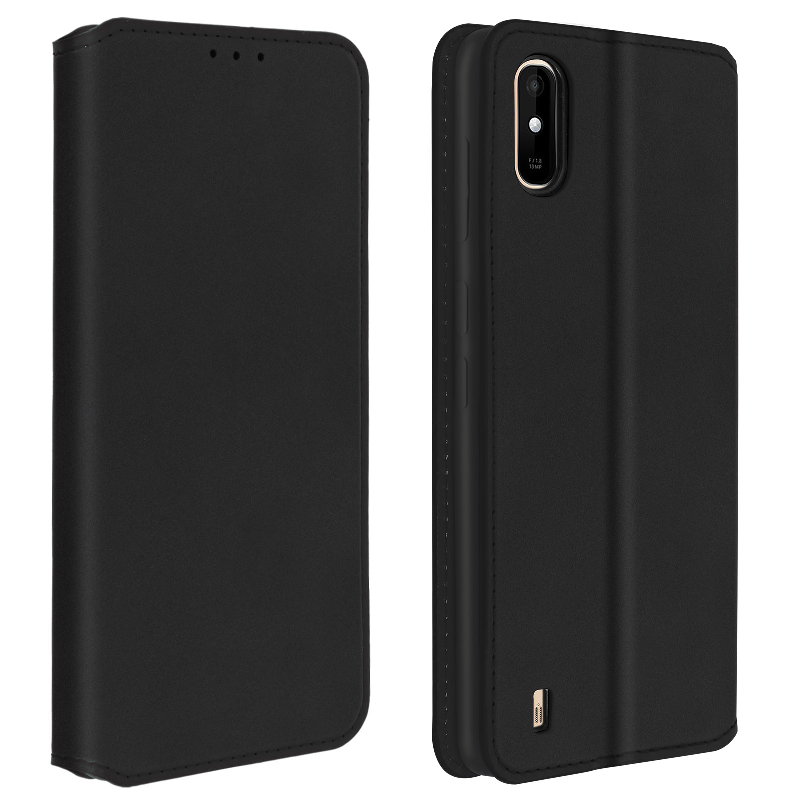 Elec Wiko, Y81, AVIZAR Wiko Bookcover, Series, Schwarz