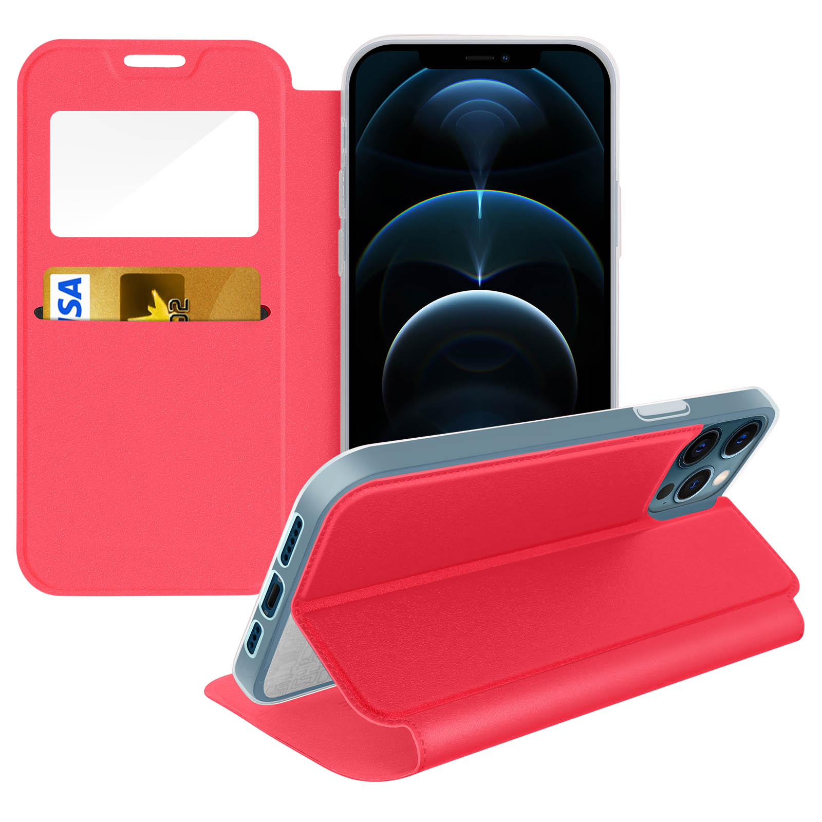 Series, Bookcover, AVIZAR Max, Apple, 12 Pro Rot Flexiwind iPhone