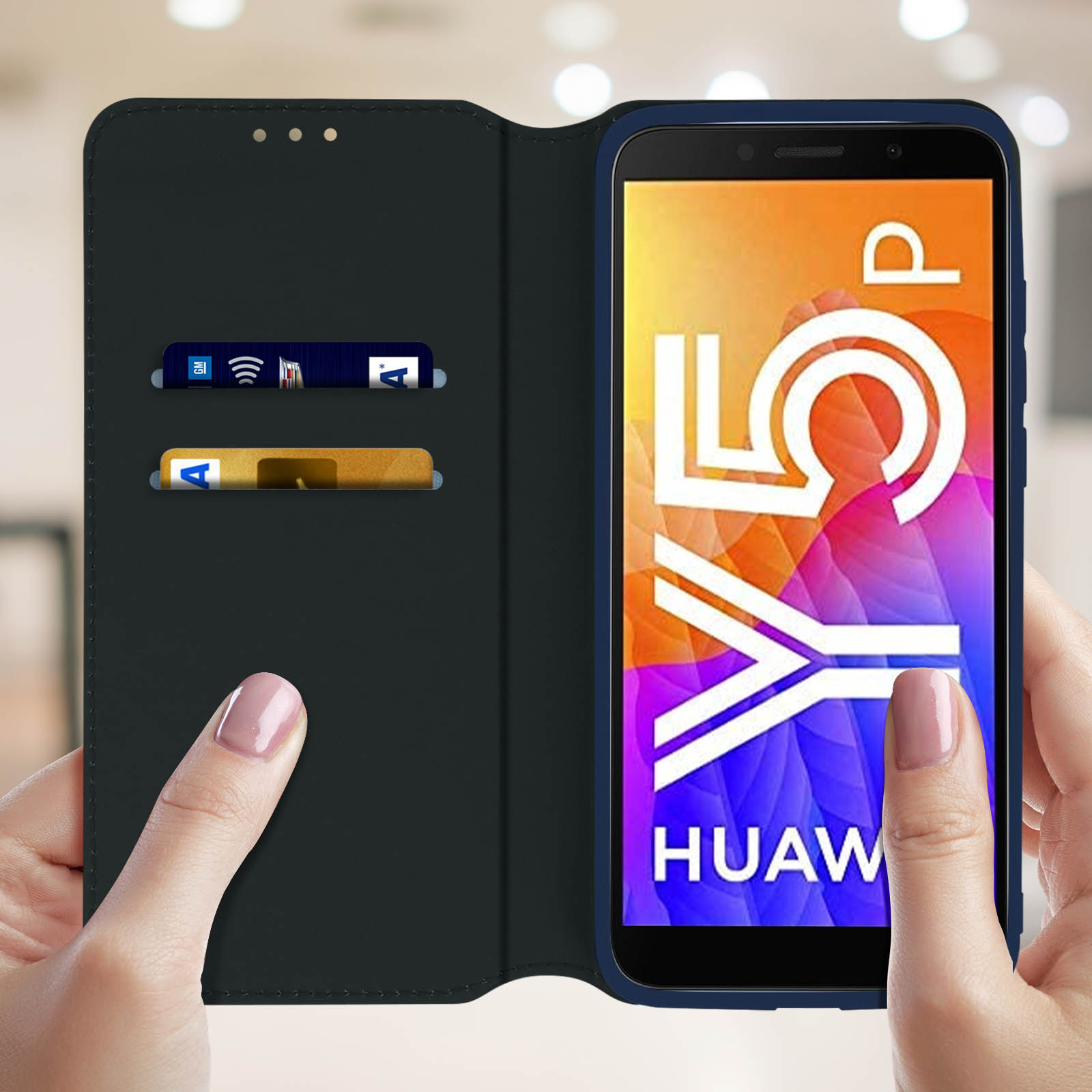 AVIZAR Elec Series, Blau Huawei, Bookcover, Y5p, Huawei