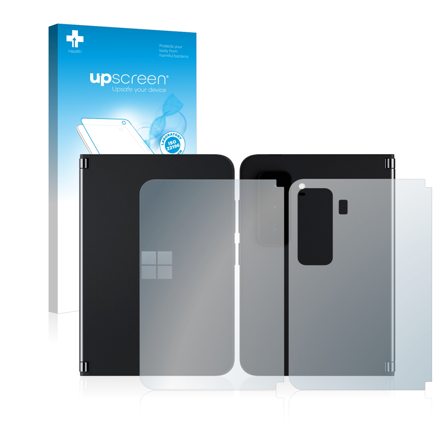 UPSCREEN antibakteriell (Vorder Duo Microsoft Surface 2 Schutzfolie(für Rückseite)) klare 