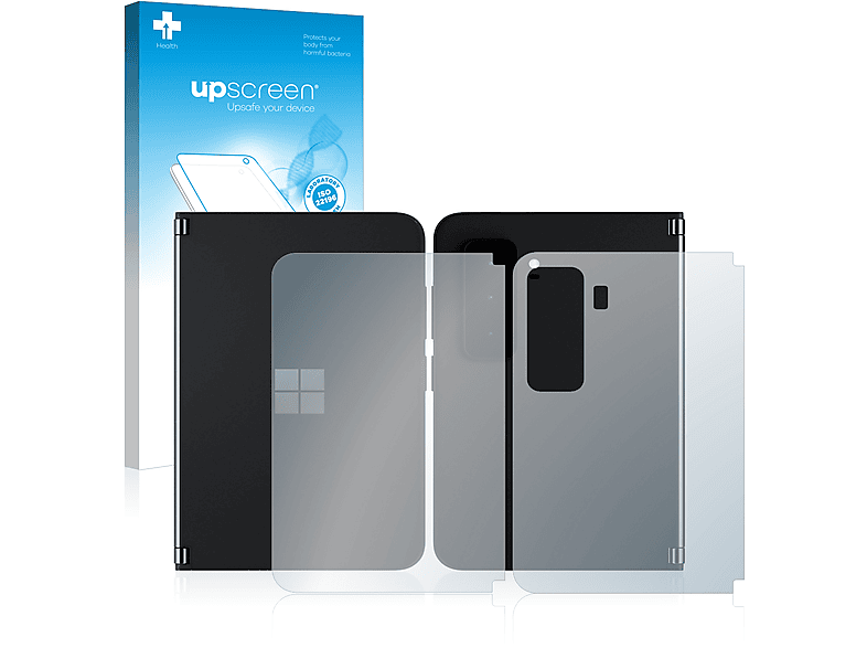 Microsoft + Rückseite)) klare Surface UPSCREEN Schutzfolie(für 2 antibakteriell Duo (Vorder