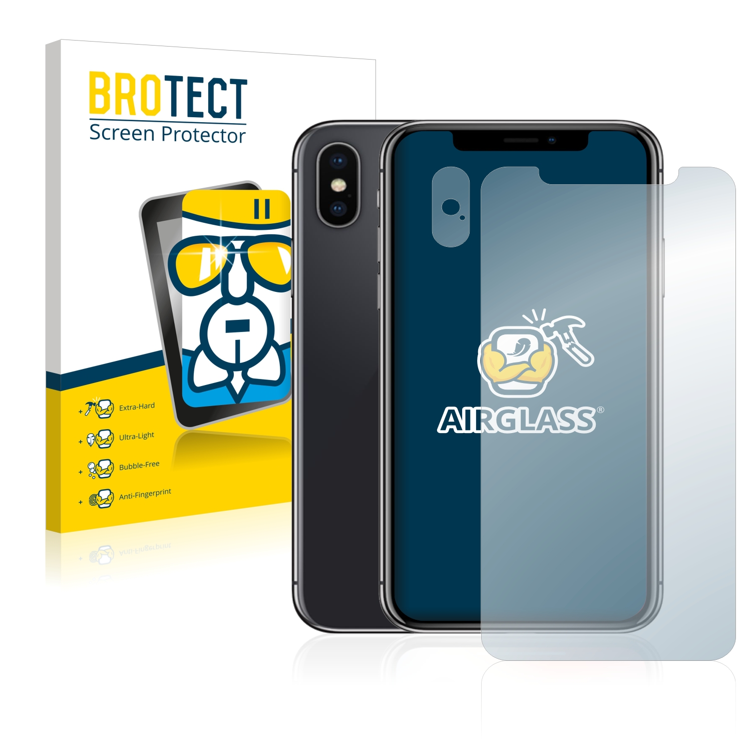 Apple Airglass BROTECT klare iPhone X) Schutzfolie(für