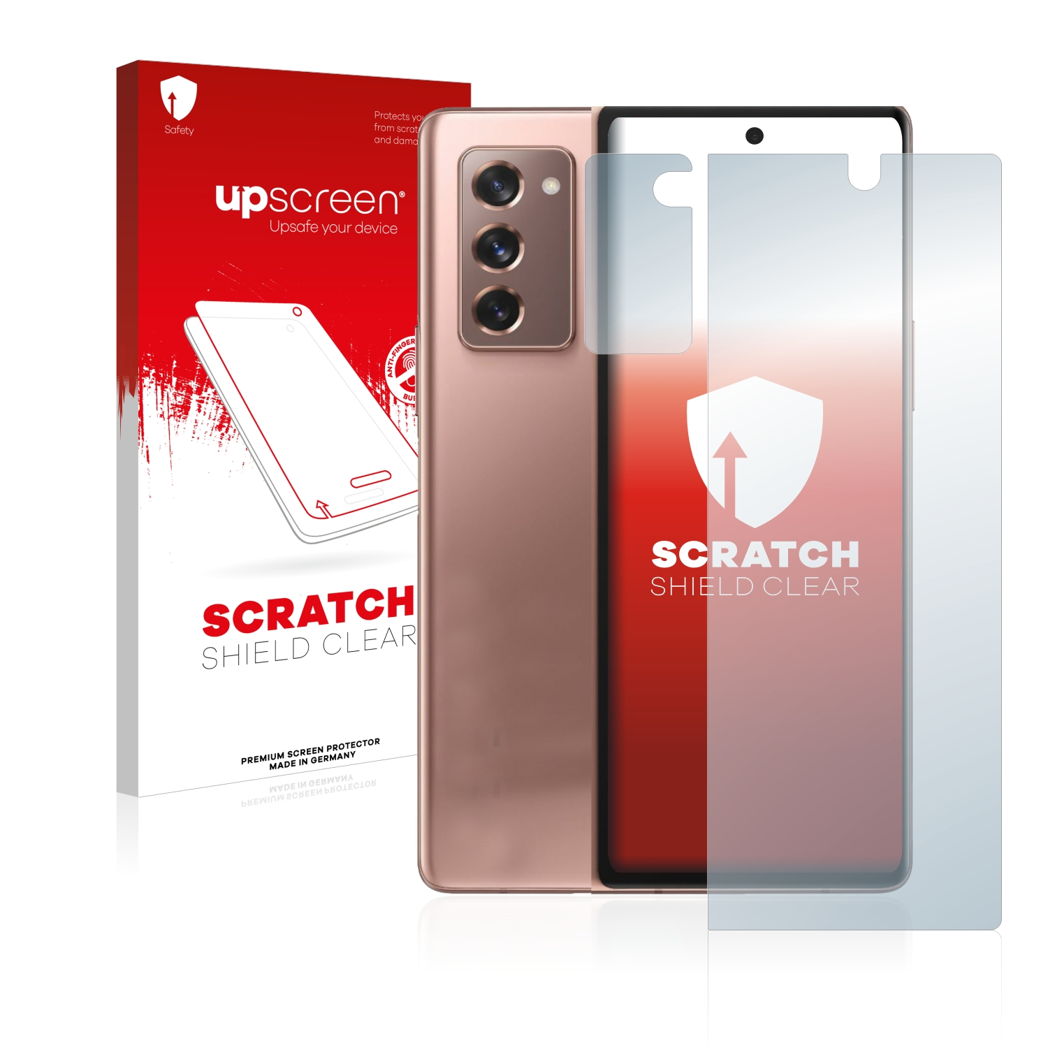UPSCREEN Kratzschutz klare Schutzfolie(für Z 2 Fold Galaxy Samsung 5G)
