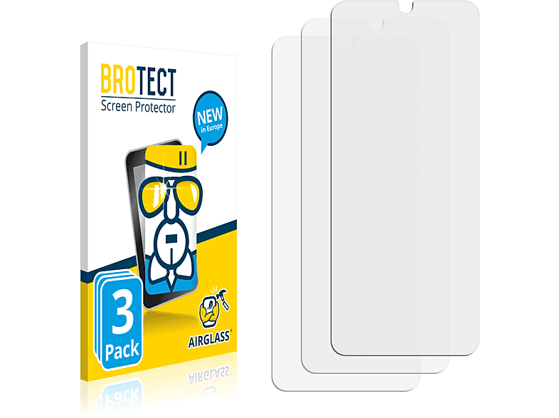 BROTECT 3x Airglass klare Samsung 5G) S20 Schutzfolie(für Galaxy