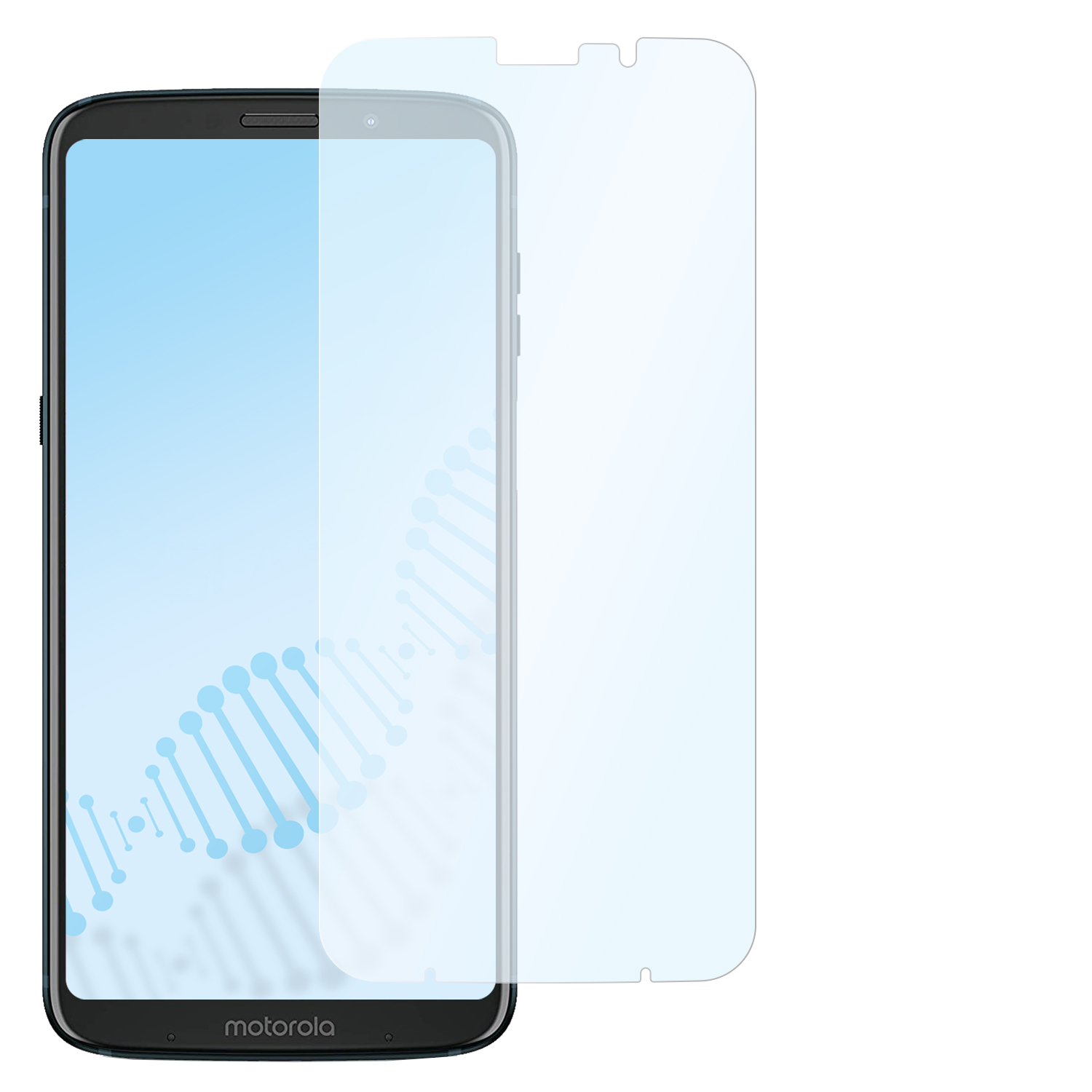 SLABO antibakterielle Displayschutz(für Hybridglasfolie flexible | Moto Z3 Z3 Motorola Moto Play)