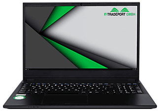 IT-TRADEPORT JodaBook C15, fertig eingerichtet, Office 2019 Pro, Notebook mit 15,6 Zoll Display, 16 GB RAM, 250 GB SSD, Intel UHD-Grafik 600, Schwarz