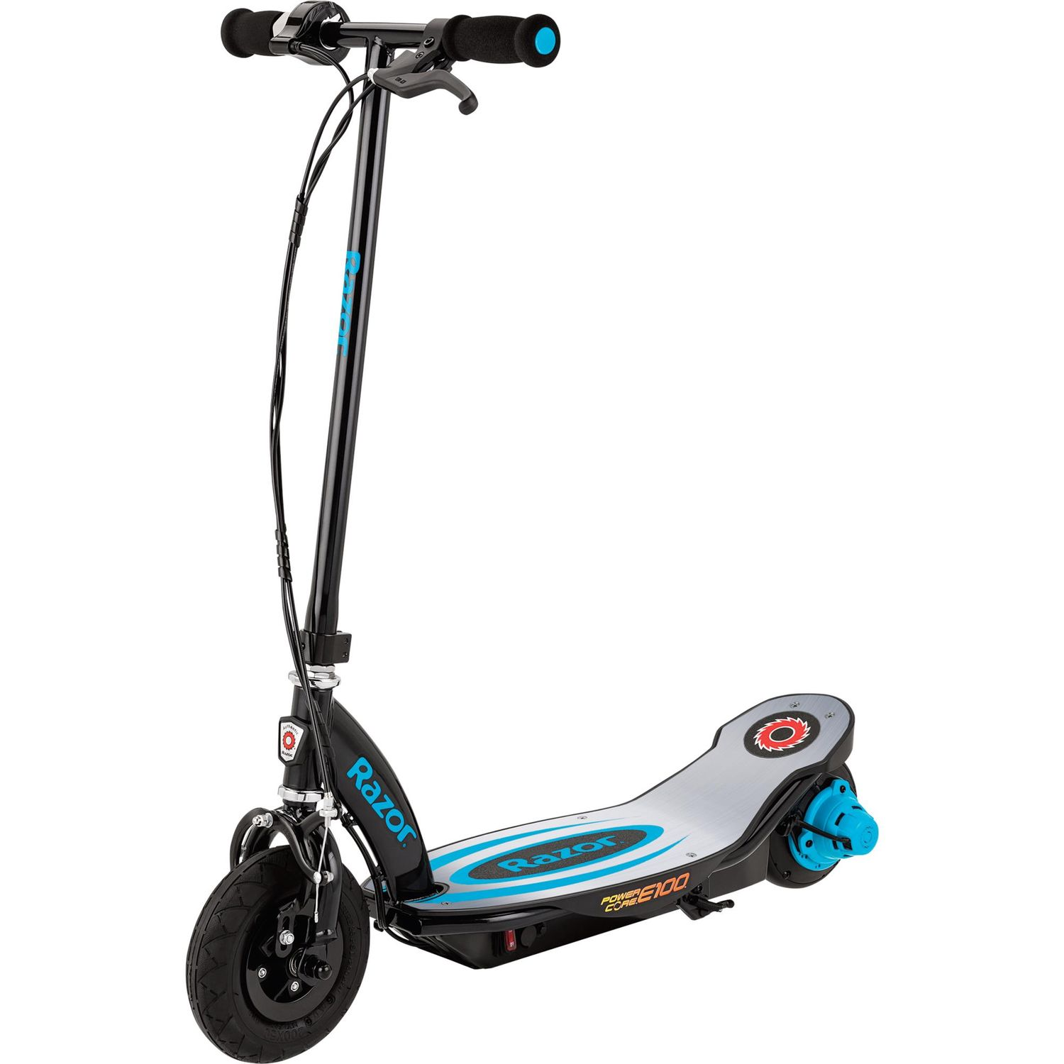 Scooter E100 Zoll, Core blau) Electric Deck) (5 Power RAZOR (Aluminium