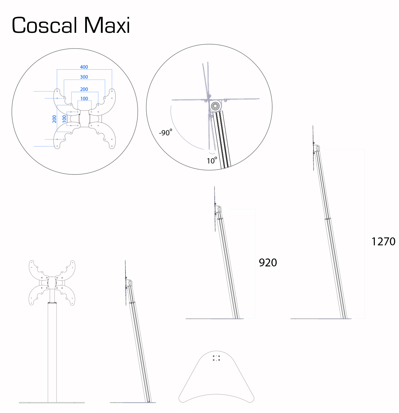 Coscal Maxi TV-Standfuß VCM