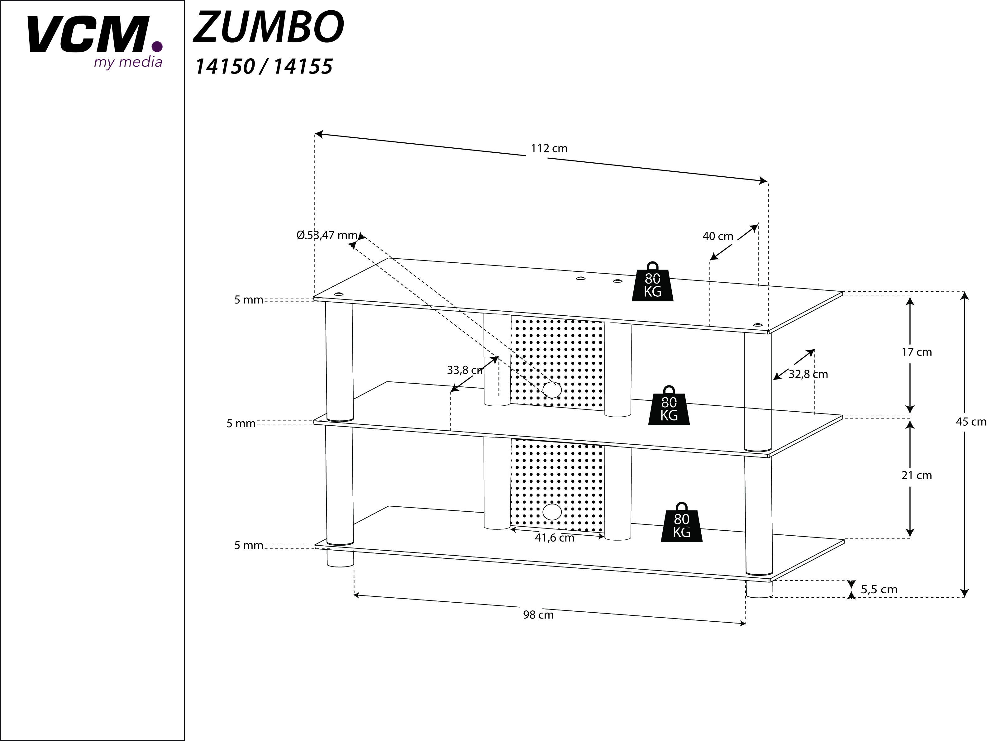 Zumbo TV-Möbel VCM