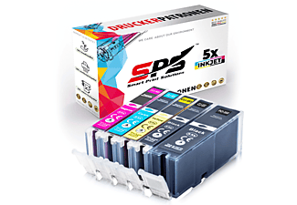 SPS PGI-550 CLI-551 XL Tintenpatrone Schwarz Cyan Magenta Gelb (PGI-550 CLI-551 XL)