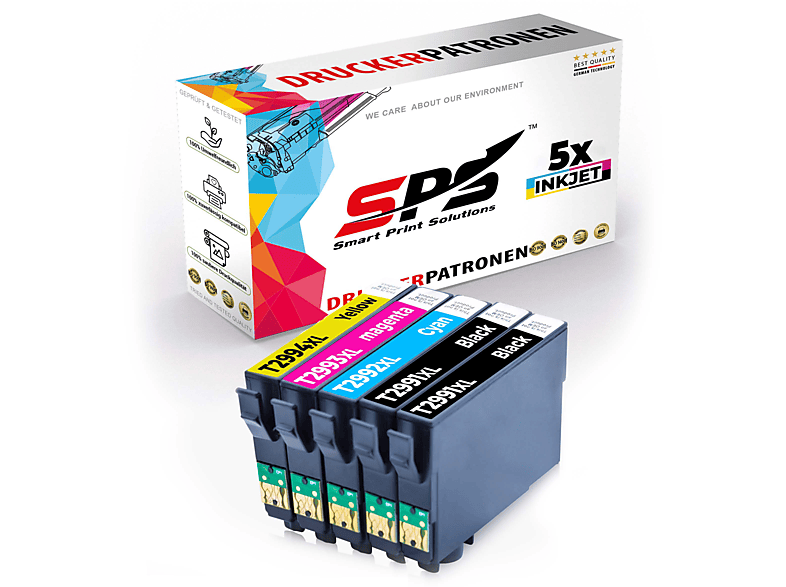 SPS S-12981 Tintenpatrone Schwarz Cyan Magenta Gelb (29XL / Expression Home XP-345)