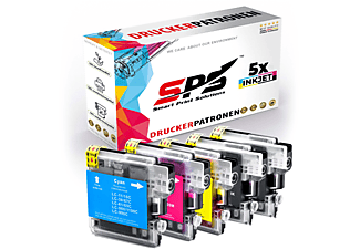 SPS S-13415 Tintenpatrone Schwarz Cyan Magenta Gelb (LC-980 LC-1100 / DCP-163C)