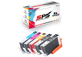 SPS S-13032 Tintenpatrone Schwarz Cyan Magenta Gelb (364XL / Photosmart 6520)