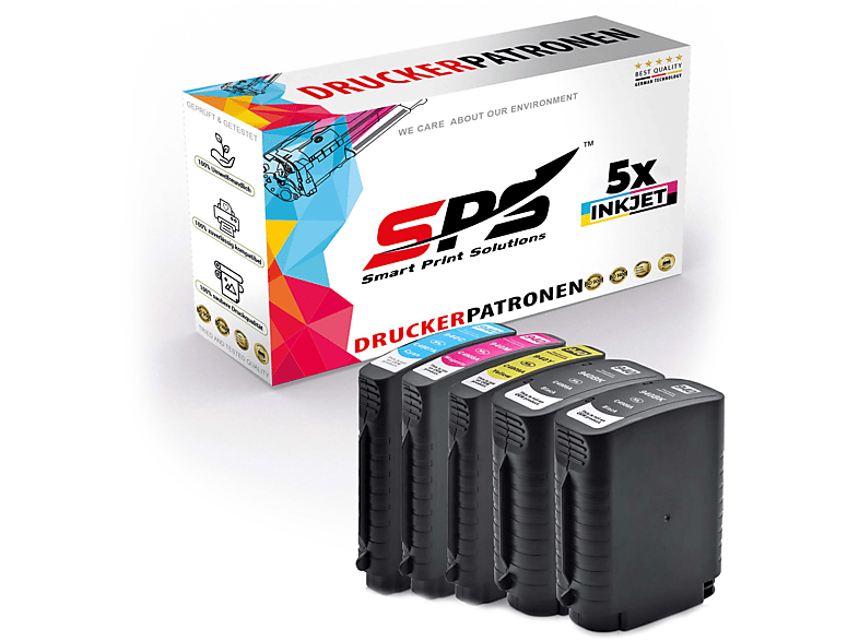 SPS S13216 Tintenpatrone Schwarz Cyan Magenta Gelb (940XL / Officejet Pro 8500 Wireless Staples