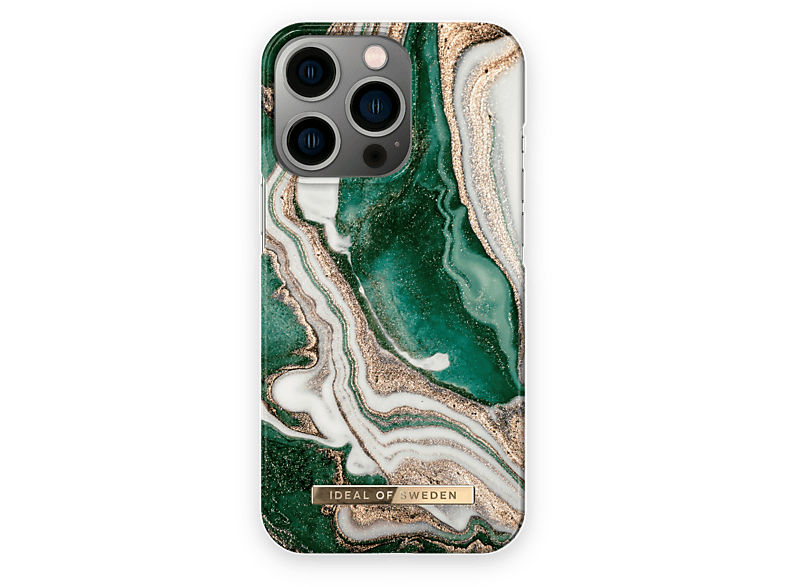 IDEAL OF SWEDEN IDFCAW18-I2161P-98, Marble Apple, Golden Backcover, iPhone Pro, Jade 13