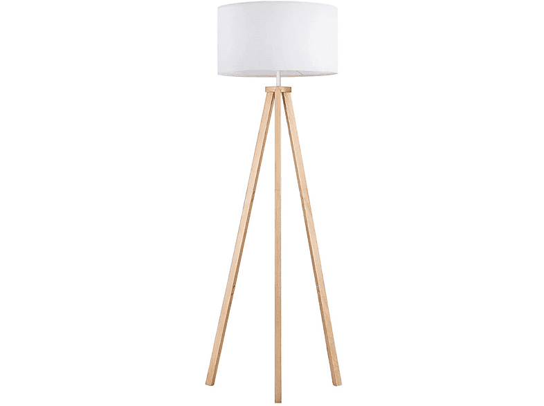 TOMONS Stehlampe LED Dimmbar aus Holz Dreibein für Wohnzimmer, Schlafzimmer, Arbeitszimmer Stehlampe Dimmbar