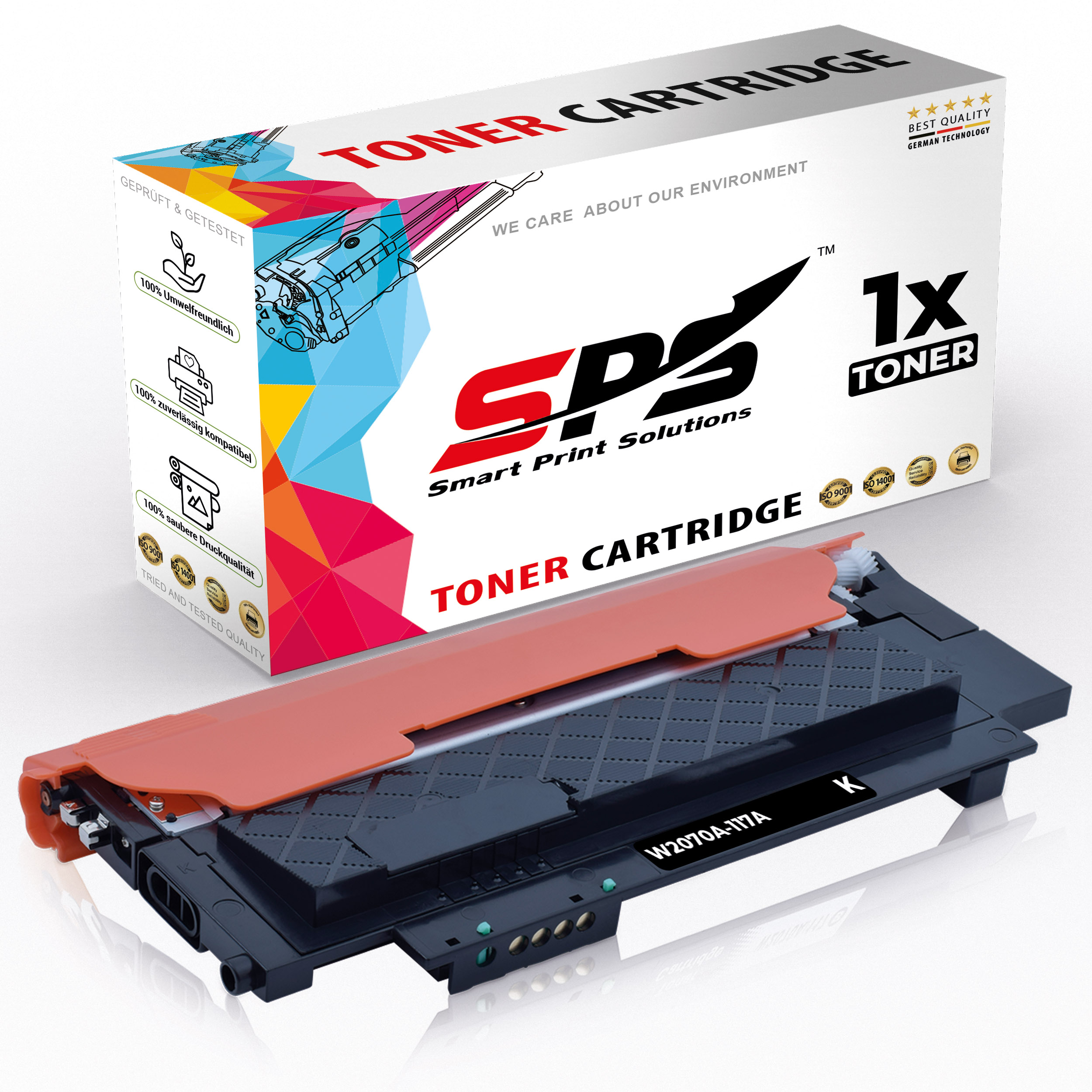 SPS S-15905 Toner (117A W2070A Color / Laser 150NW) Schwarz
