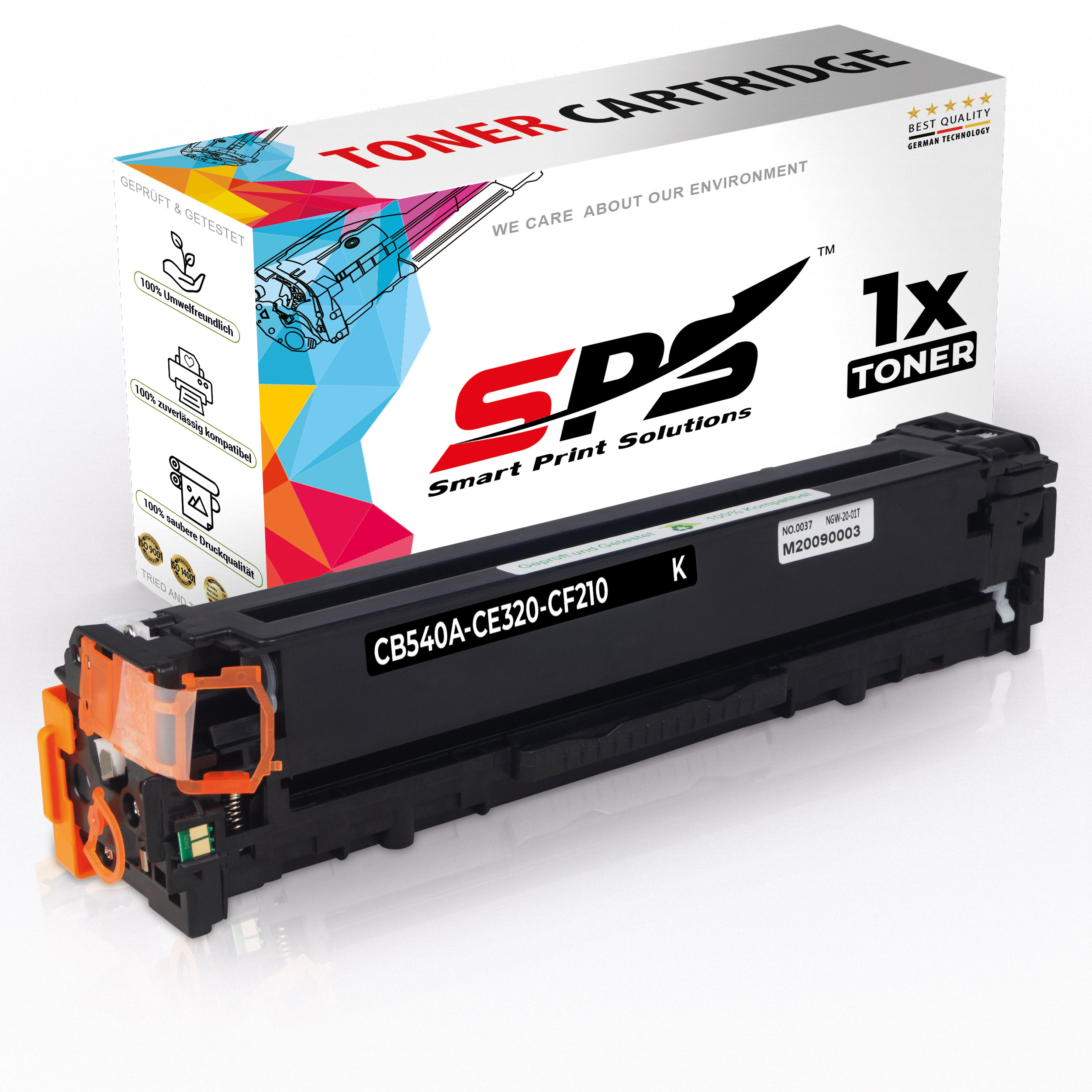 SPS S-15932 Toner Schwarz Color Laserjet CP1518N) CB540A (125A 