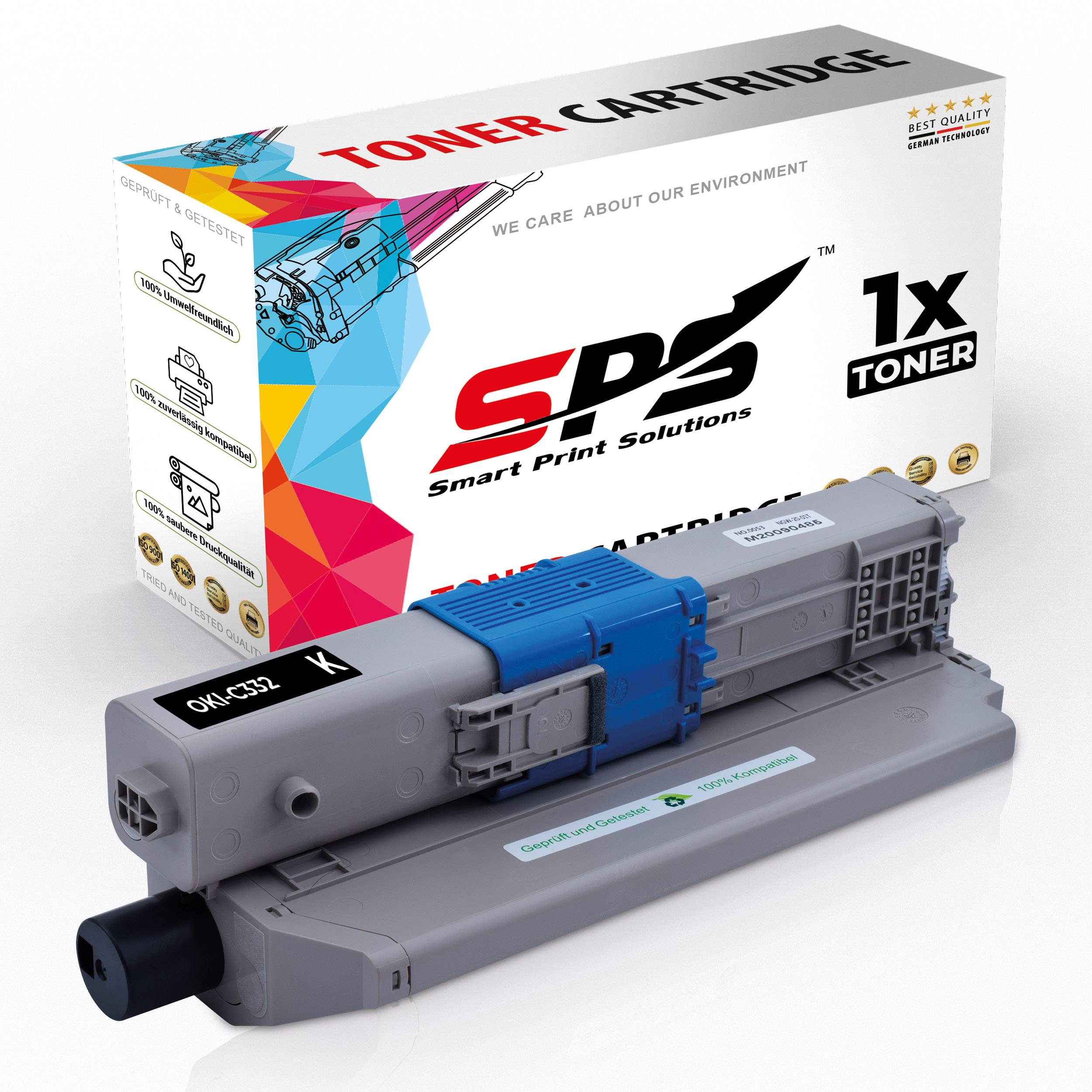 SPS S-16005 Toner Schwarz / 46508712 (C332 MC363)